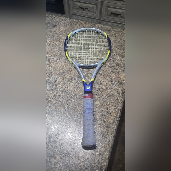 Wilson | Other | Wilson Blue And Yellow Tennis Racket | Poshmark